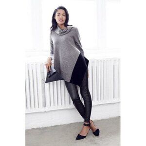 Eileen Fisher Black Leather Leggings